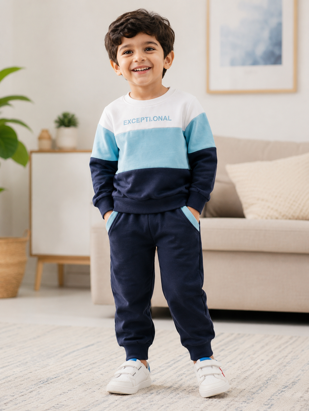 Tracksuit for Boys (Blue, 3-4 Years)