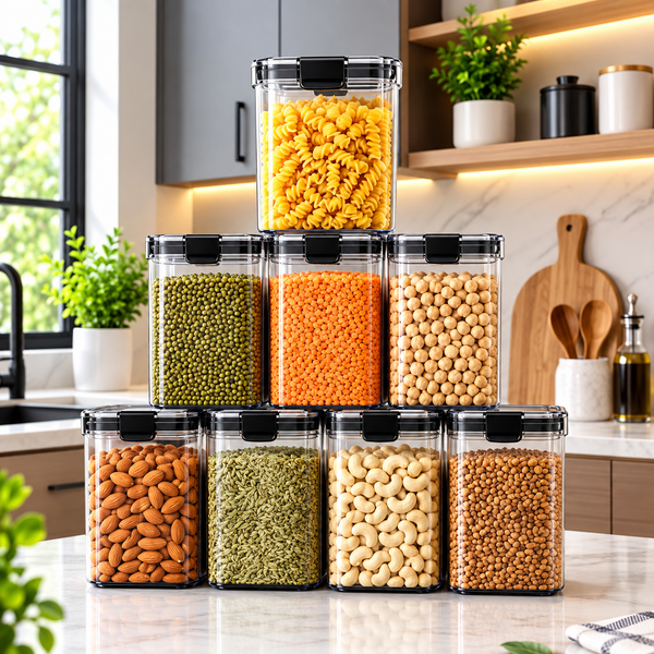 1100 ML Airtight Storage Containers – Pices of 8
