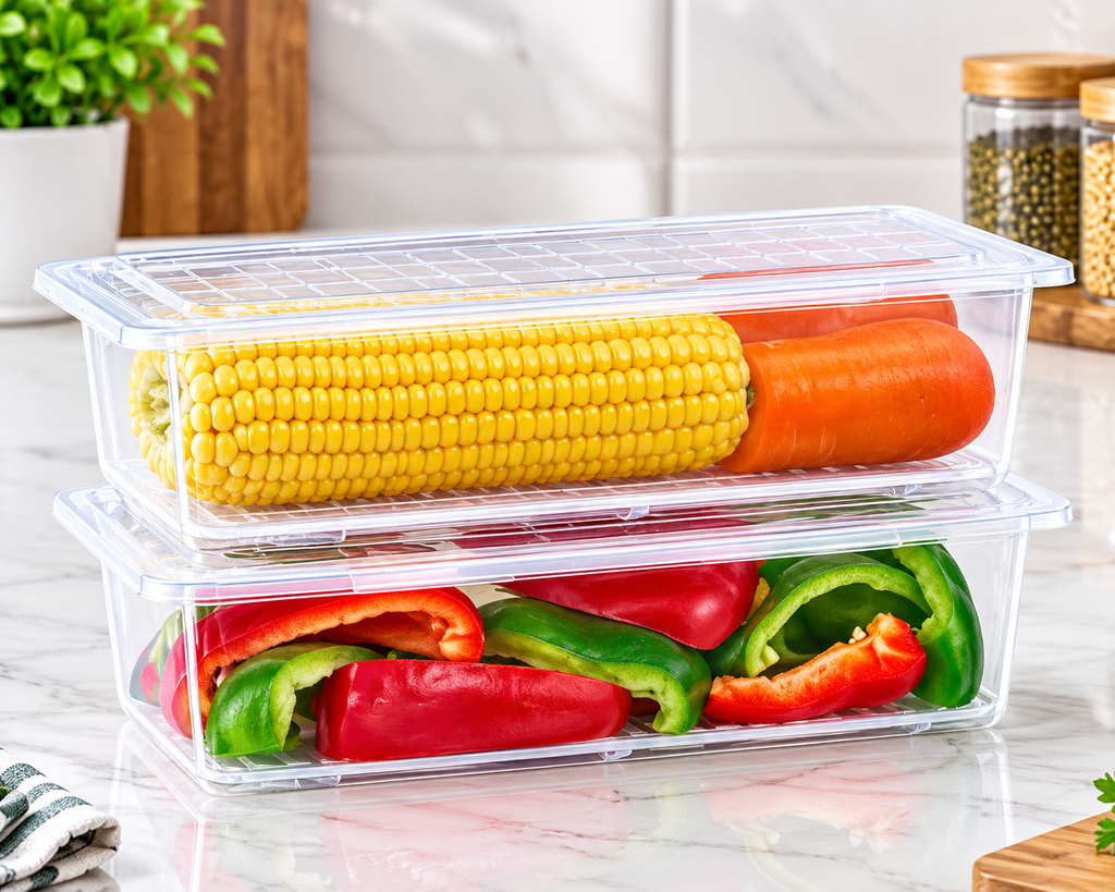 Fridge Storage Containers Box (Pack of 2)