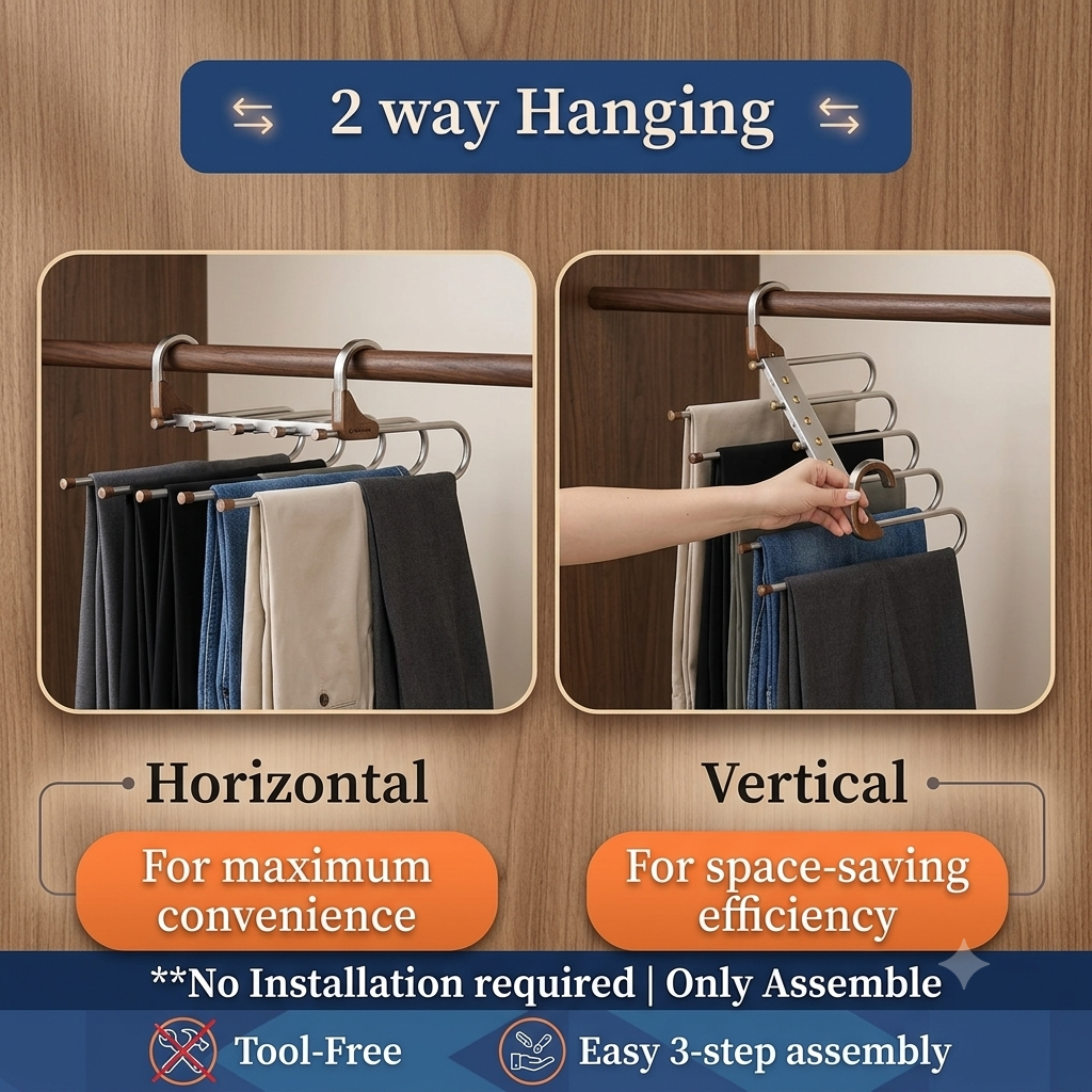 5 in 1 Hanger Pack of 2