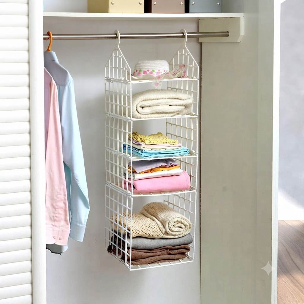 5 Layer Folding Clothes Storage