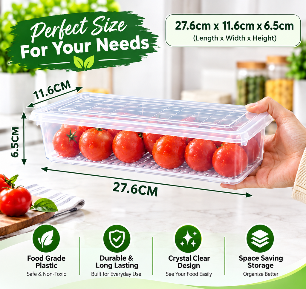 Fridge Storage Containers Box (Pack of 2)